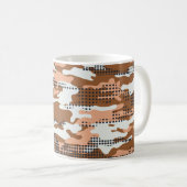 Camouflage Polka Dot: Abstract naadloos. Koffiemok (Voorkant rechts)