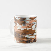 Camouflage Polka Dot: Abstract naadloos. Koffiemok (Voorkant links)