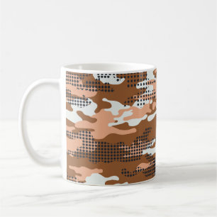 Camouflage Polka Dot: Abstract naadloos. Koffiemok