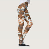 Camouflage Polka Dot: Abstract naadloos. Leggings (Rechts)