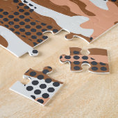 Camouflage Polka Dot: Abstract naadloos. Legpuzzel (Zijkant)
