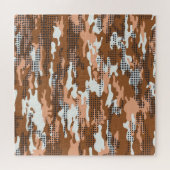 Camouflage Polka Dot: Abstract naadloos. Legpuzzel (Horizontaal)