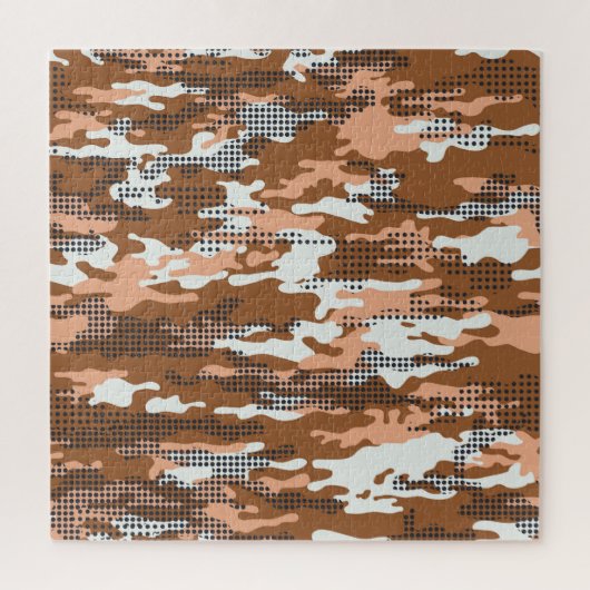 Camouflage Polka Dot: Abstract naadloos. Legpuzzel (Verticaal)