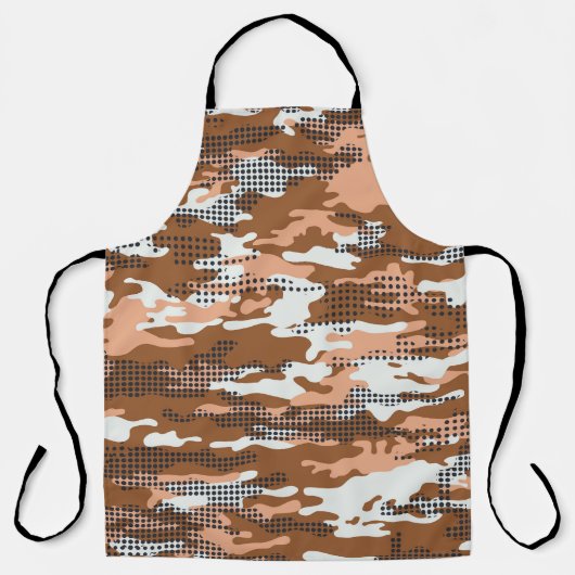 Camouflage Polka Dot: Abstract naadloos. Schort (Voorkant)