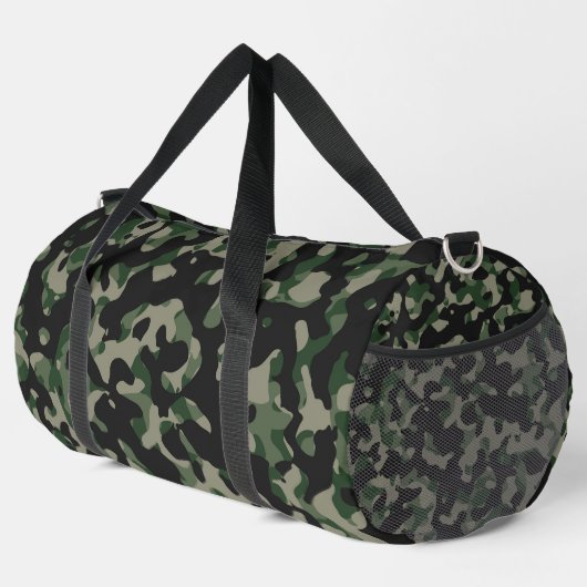 Camouflage Print Cut Naai Grote Duffel Bag Plunjezak (Rechterhoek)