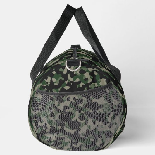 Camouflage Print Cut Naai Grote Duffel Bag Plunjezak (Rechts)