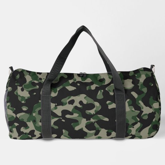 Camouflage Print Cut Naai Grote Duffel Bag Plunjezak (Achterkant)