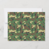 Camouflage Print Tank Boy Birthday Party Kaart (Achterkant)