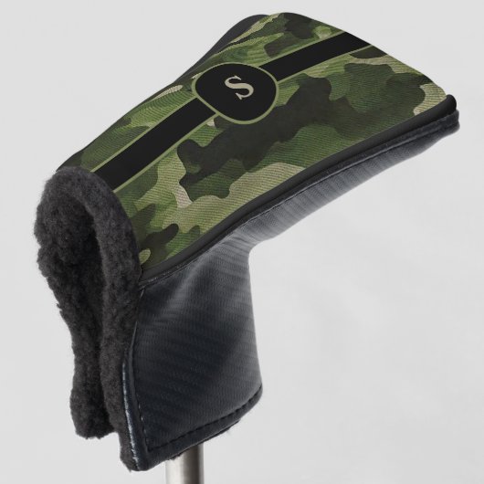 Camouflage Putter Golf Hoofdhoes Golfheadcover (3/4 voorkant)