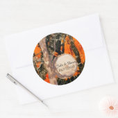 Camouflage Redneck Bruiloft Sticker (Envelop)