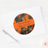 Camouflage Redneck Bruiloft Sticker (Envelop)