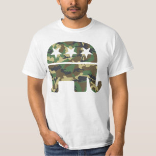 Camouflage Republican Elephant shirt