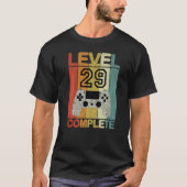 Camouflage Retro Gaming Kontroller Level 29 Comple T-shirt (Voorkant)