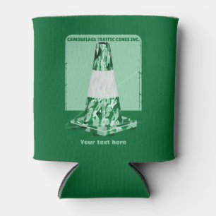Camouflage rode kegel grappig verkeer kegel blikjeskoeler