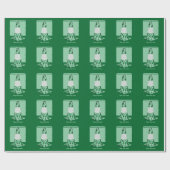 Camouflage rode kegel grappig verkeer kegel cadeaupapier (Vlak)