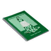 Camouflage rode kegel grappig verkeer kegel notitieboek (Rechterzijde)