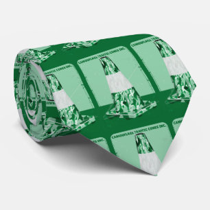 Camouflage rode kegel grappig verkeer kegel stropdas