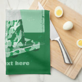 Camouflage rode kegel grappig verkeer kegel theedoek (Quarter Fold)