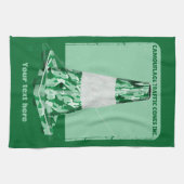 Camouflage rode kegel grappig verkeer kegel theedoek (Horizontaal)