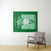 Camouflage rode kegel grappig verkeer kegel wandkleed (In Situ (horizontaal))