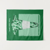 Camouflage rode kegel grappig verkeer kegel wandkleed (Voorkant (horizontaal))