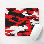Camouflage Rode Patronen Muismat (Met muis)