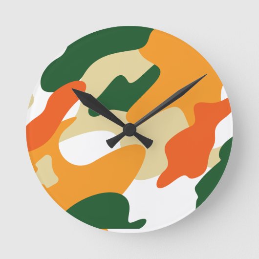 camouflage ronde klok (Voorkant)