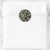 Camouflage Ronde Sticker (Tas)