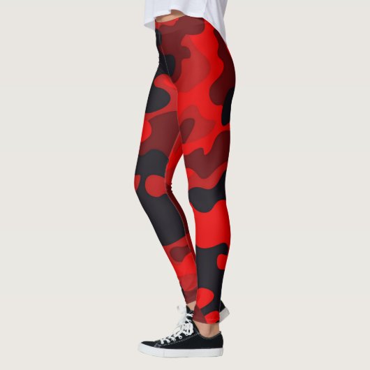 camouflage rood leggings (Links)