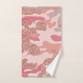 Camouflage Roos Gold Blush Roze Camo Legerpatroon Bad Handdoek (Handdoek)