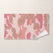 Camouflage Roos Gold Blush Roze Camo Legerpatroon Bad Handdoek (Handdoek)
