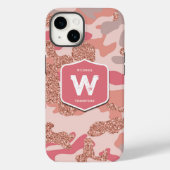 Camouflage Roos Gold Blush Roze Camo Legerpatroon Case-Mate iPhone Case (Achterkant)