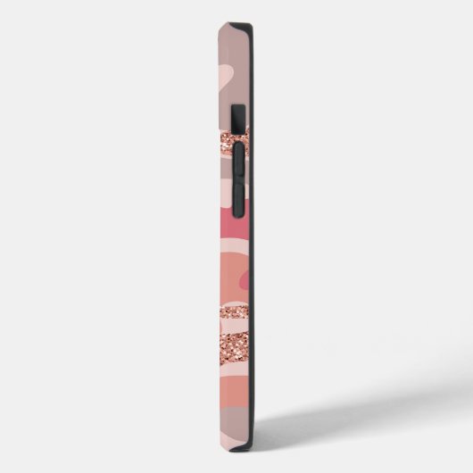 Camouflage Roos Gold Blush Roze Camo Legerpatroon Case-Mate iPhone Case (Achterkant / Links)