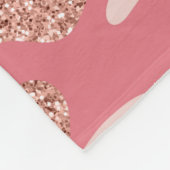 Camouflage Roos Gold Blush Roze Camo Legerpatroon Fleece Deken (Hoek)