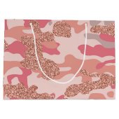 Camouflage Roos Gold Blush Roze Camo Legerpatroon Groot Cadeauzakje (Achterkant)