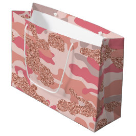 Camouflage Roos Gold Blush Roze Camo Legerpatroon Groot Cadeauzakje
