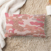 Camouflage Roos Gold Blush Roze Camo Legerpatroon Kussen (Deken)