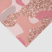 Camouflage Roos Gold Blush Roze Camo Legerpatroon Tissuepapier (Detail)