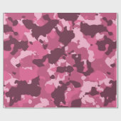 Camouflage Roze Militair Cadeaupapier (Vlak)