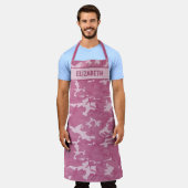Camouflage Roze Persoonlijk Schort (Gedragen)