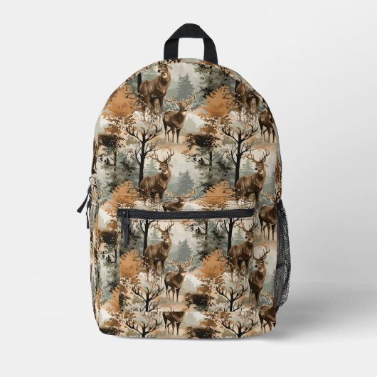 Camouflage Rugzak met Hertenprint voor Jongens (Voorkant)