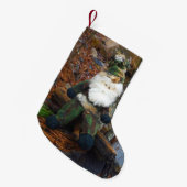 Camouflage Santa Kleine Kerstsok (Voorkant (Hangend))