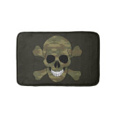 Camouflage schedel en crossbones badmat (Voorkant)