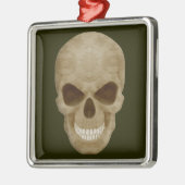 Camouflage Schedel Vierkant Ornament (Links)