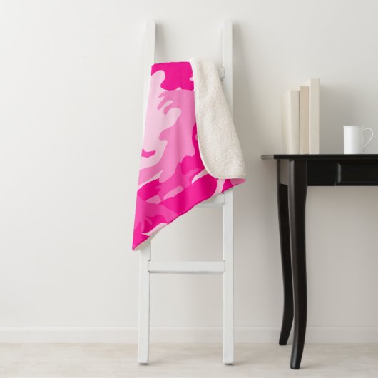 camouflage sherpa deken (In situ)