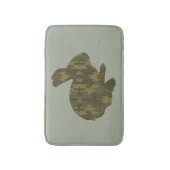 Camouflage Silhouette Bunny Rabbit Bath Mat (Voorkant Verticaal)