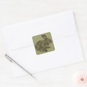 Camouflage Silhouette Easter Bunny Stickers (Envelop)