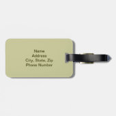 Camouflage Silhouette Paashaas Bagagelabel (Achterkant horizontaal)