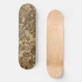 Camouflage Skateboard Bruin Beige Groen (Voorkant)