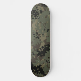 Camouflage Skateboard Groen Zwart Bruin